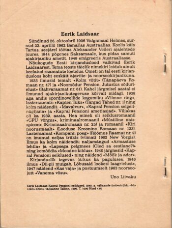 Kapral Pensioni seiklused 2 Kapral Pensioni seiklused - Eerik Laidsaar