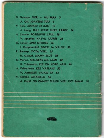 Laulge kaasa 28 1 Laulge kaasa! 28, 1972