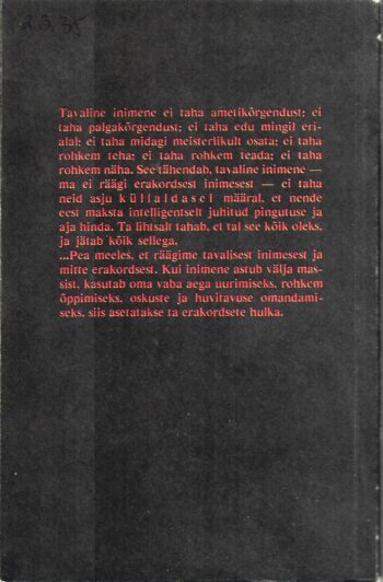 Teguvõimas isik - Dick Carlson, 1991