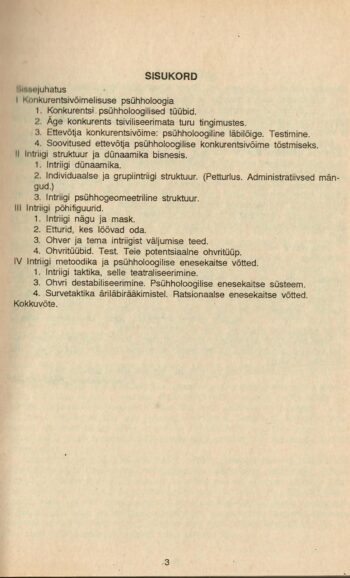 Pettus, konkurents, äri - V. Bessedina