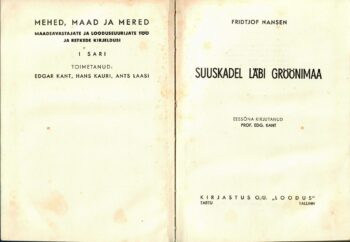 Suuskadel läbi Gröönimaa - Fridtjof Nansen