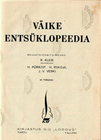 Väike entsüklopeedia 1938