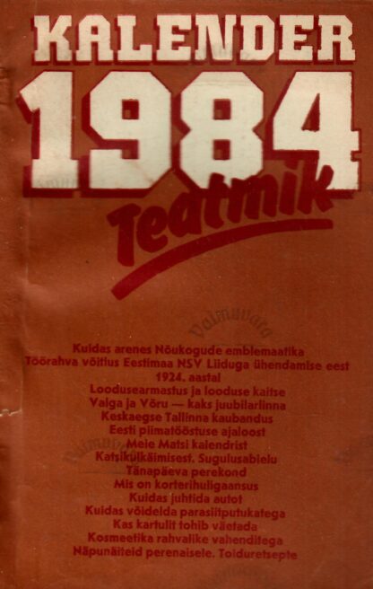 Kalender 1984