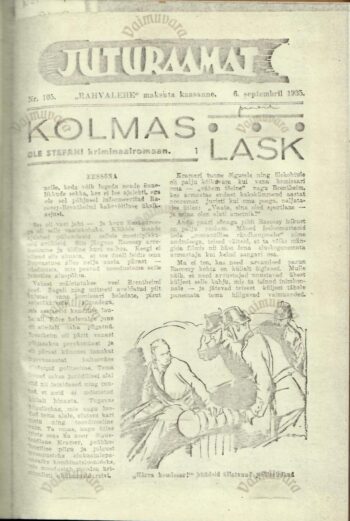 Raamat Juturaamat 1935_105-121 Raamat Juturaamat 1935_Päevsaleht