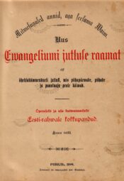  Uus Ewangeeliumi jutluse raamat - Ernst Wilhem Woldemar Schultz 1885
