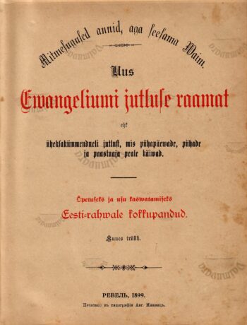  Uus Ewangeeliumi jutluse raamat - Ernst Wilhem Woldemar Schultz 1885
