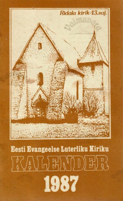 Eesti Evangeelse Luterliku Kiriku Kalender 1987