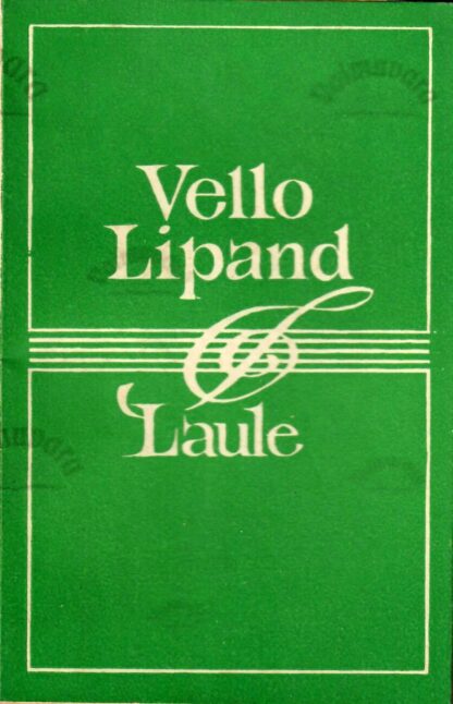 Laule - Vello Lipand 1976