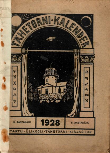 Tähetorni Kalender 1928 5. aastakäik