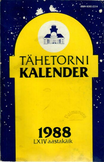 Tähetorni kalender 1988. LXIV aastakäik