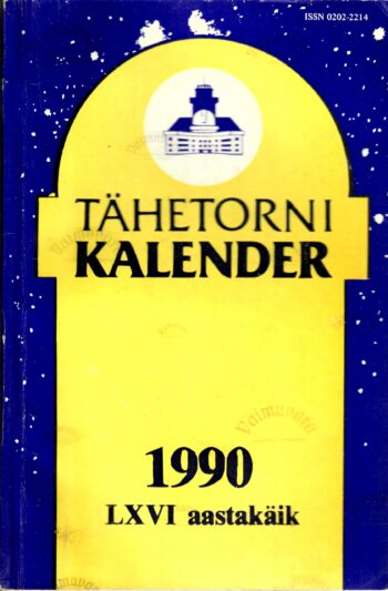 Tartu Tähetorni kalender 1990. LXVI aastakäik