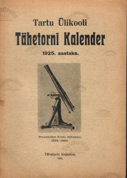 Tartu Ülikooli Tähetorni Kalender 1925. aastaks
