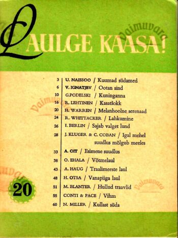 Laulge kaasa! 20