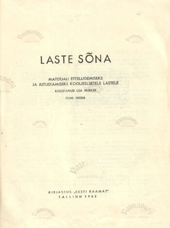 Laste sõna 1965