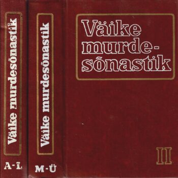Väike murdesõnastik I- II Väike murdesõnastik I- II