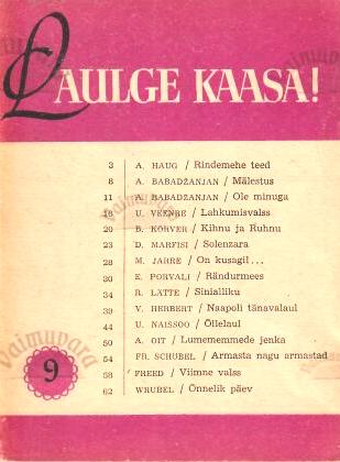 Laulge kaasa! 9, 1968