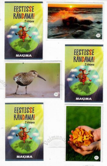 Maxima kleebised raamatule Eestisse rändama Maxima kleebised raamatule "Eestisse rändama"