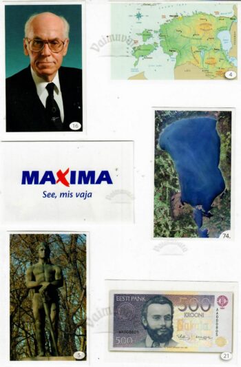 Maxima kleebised raamatule Meie Eesti Maxima kleebised raamatule "Meie Eesti"