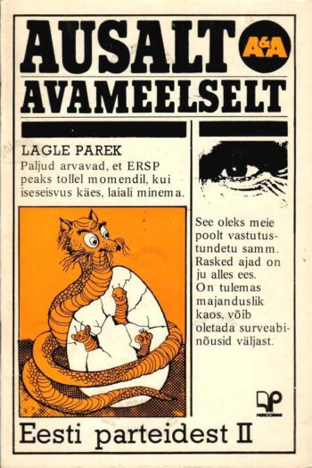 Ausalt ja avameelselt Eesti parteidest. 2 Ausalt ja avameelselt Eesti parteidest. 2