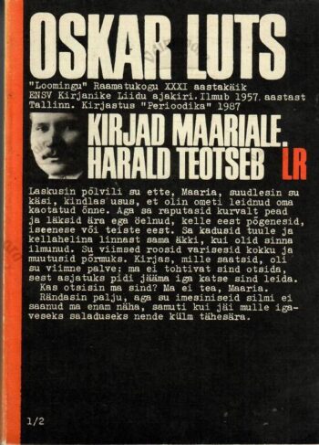 Kirjad Maariale. Harald teotseb - Oskar Luts Kirjad Maariale. Harald teotseb - Oskar Luts