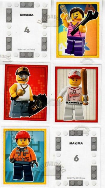 Maxima kleebised Lego raamatule Maailm sinu käes Maxima kleebised Lego raamatule "Maailm sinu käes"
