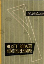 Meeste rõivaste konstrueerimine - Hermine Metusala, 1962 Meeste rõivaste konstrueerimine - Hermine Metusala, 1962